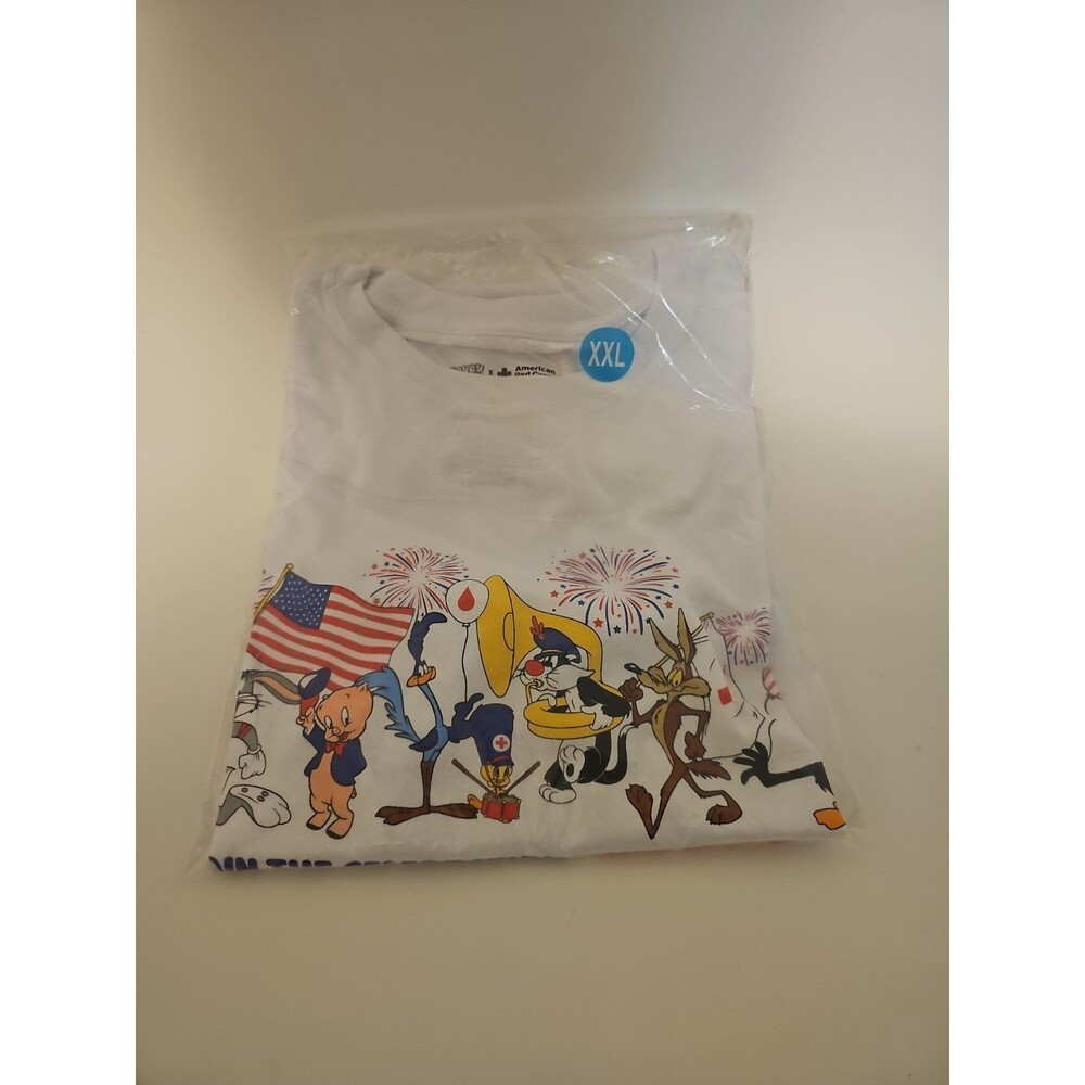 LOONEY TUNES + American Red Cross T-Shirt NEW SEALED XL
